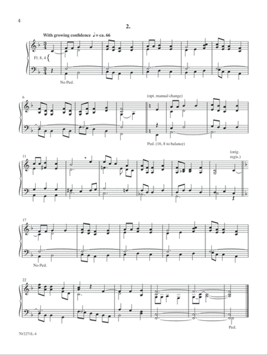 Partitas of Praise Organ scores gallery preview page 4