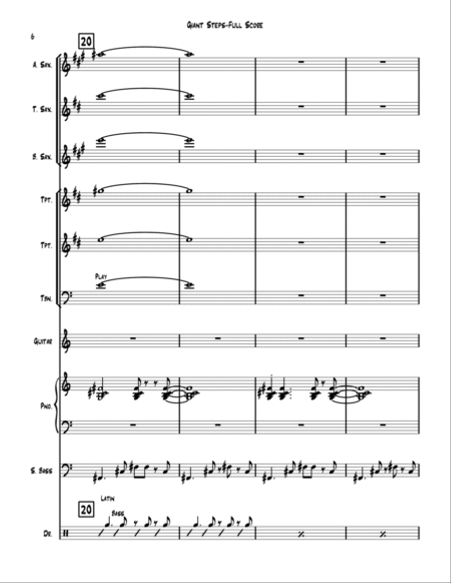Giant Steps Jazz Ensemble scores gallery preview page 6
