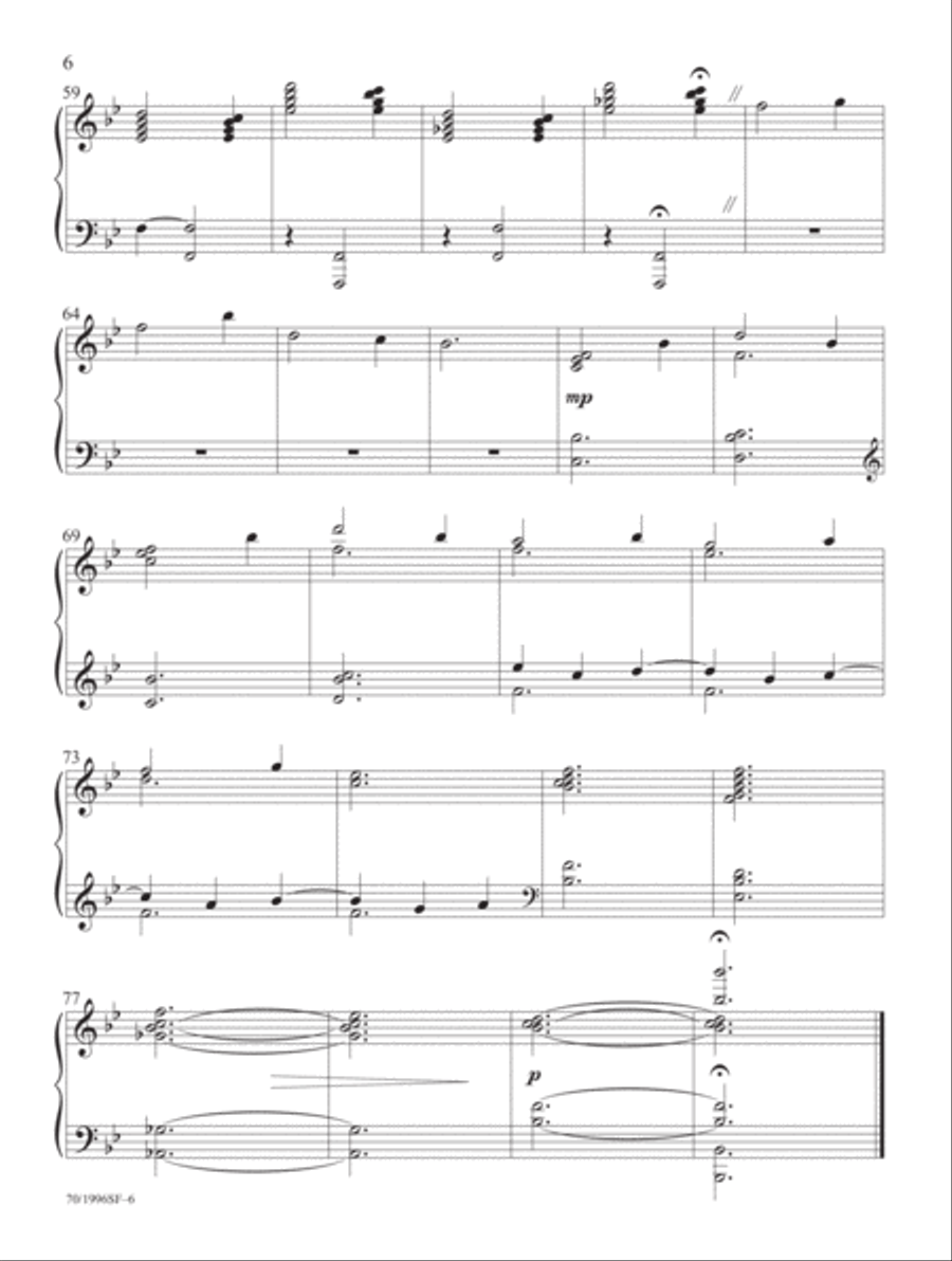 In the Light of the Cross Piano Solo scores gallery preview page 6
