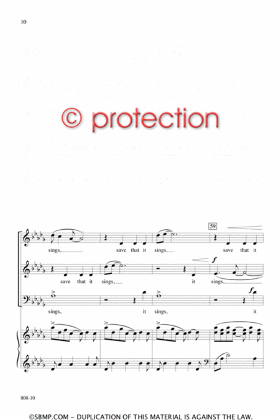 It Sings in Me - SAB Octavo 3-Part scores gallery preview page 9