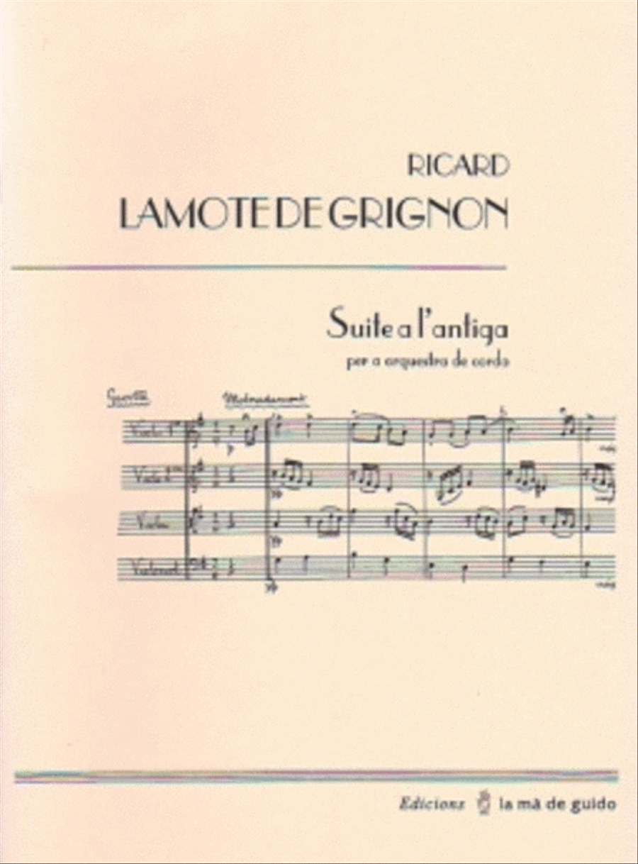 Suite a l'antiga String Orchestra scores gallery preview page 1