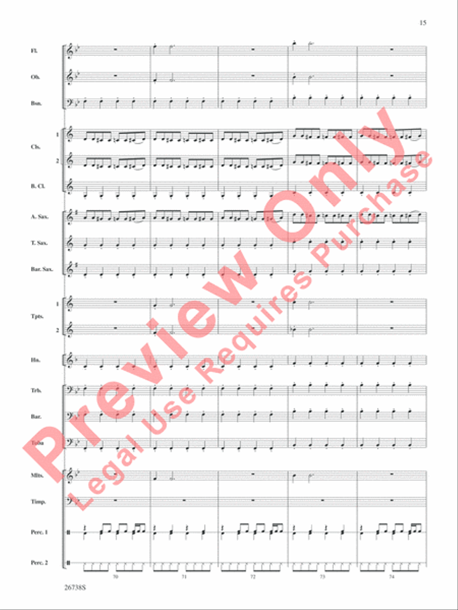 Superheroes R Us Concert Band scores gallery preview page 16