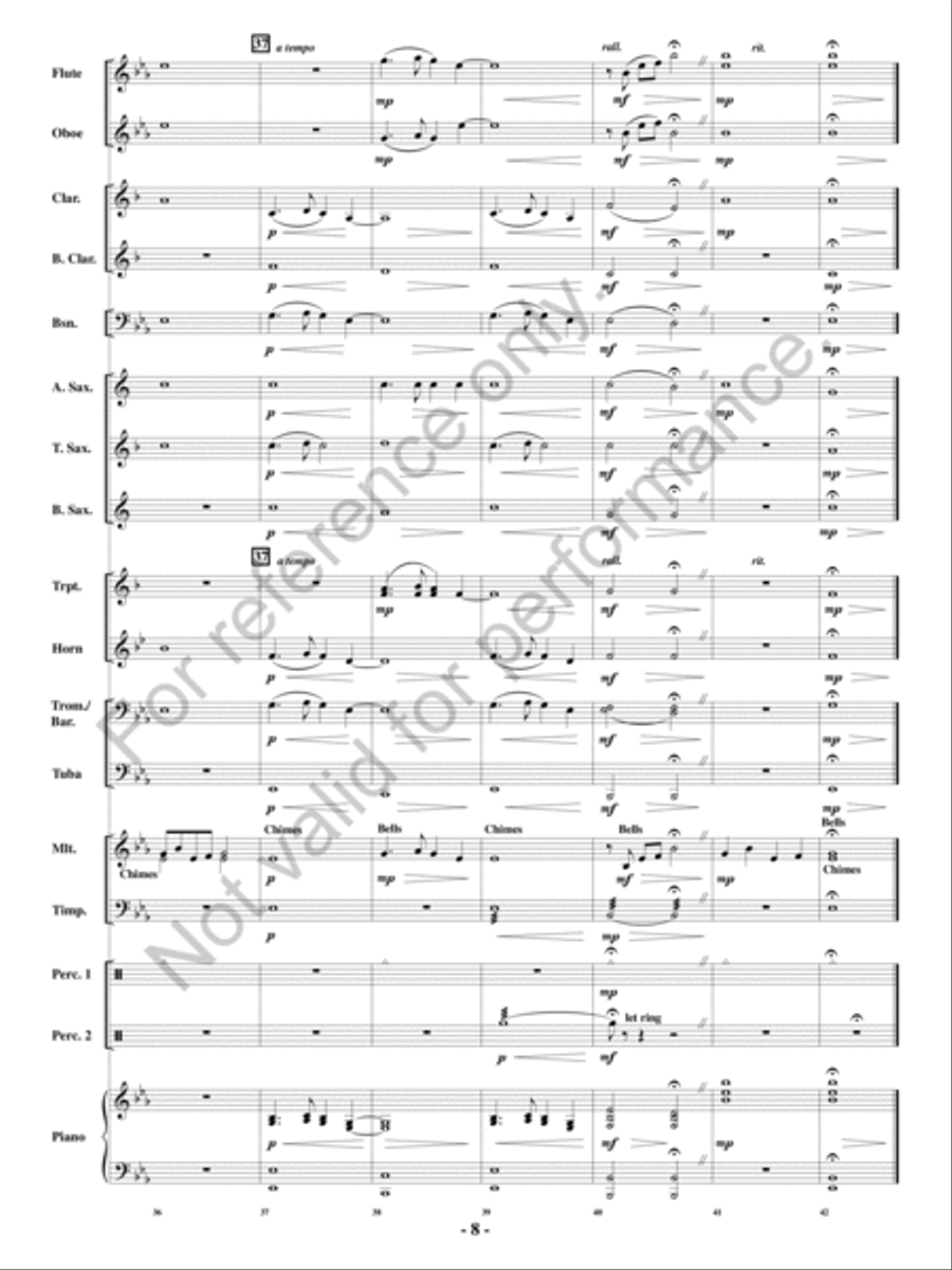 All Through The Night All Through The Night Concert Band scores gallery preview page 7