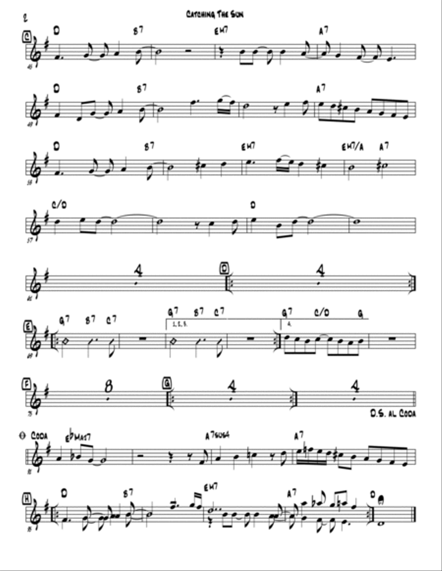 Catching The Sun Catching The Sun Jazz Ensemble scores gallery preview page 4