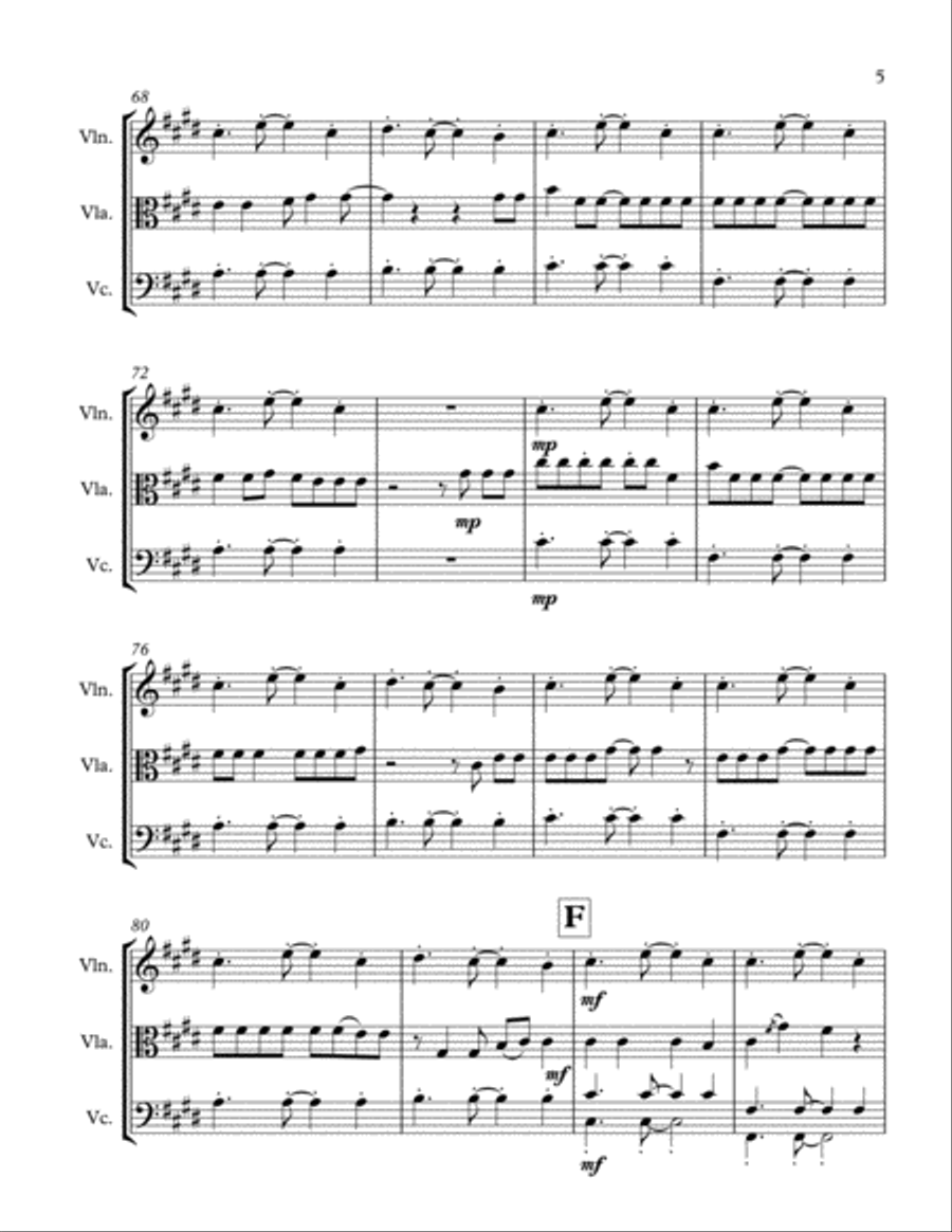 Shape Of You String Trio scores gallery preview page 6