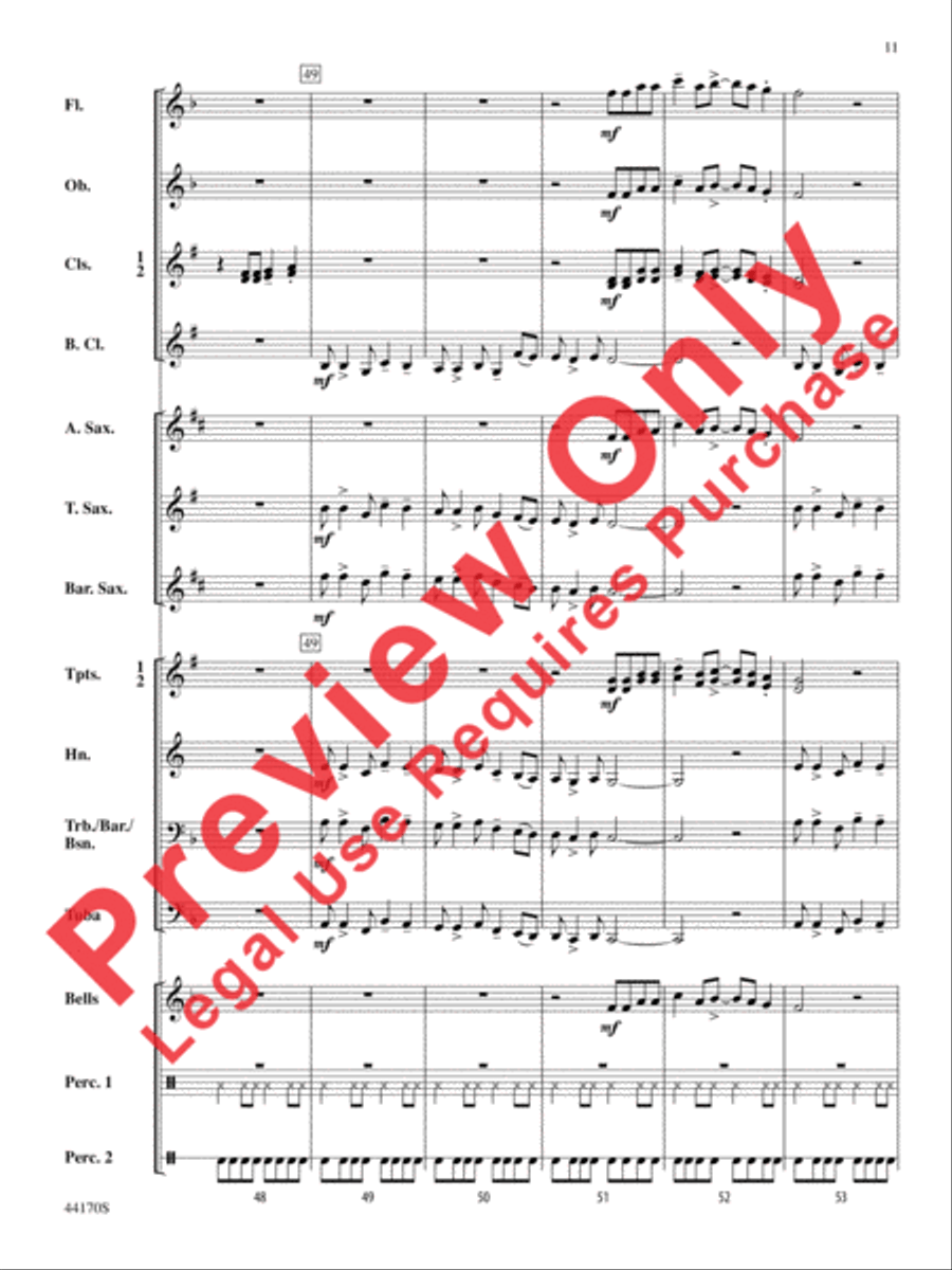 Fiesta Rock Fiesta Rock Concert Band scores gallery preview page 12