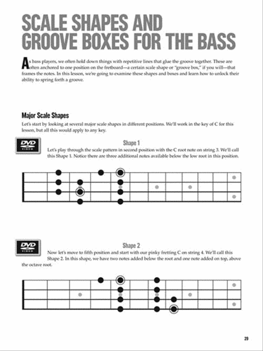 Bass Fretboard Theory - At a Glance Bass Guitar Tablature scores gallery preview page 6