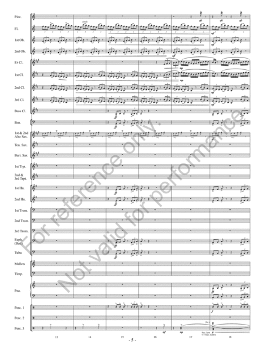 Downtown Scherzo Concert Band scores gallery preview page 6