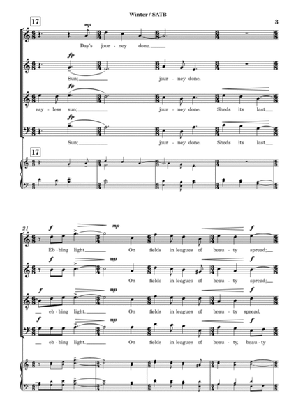 Winter (SATB)