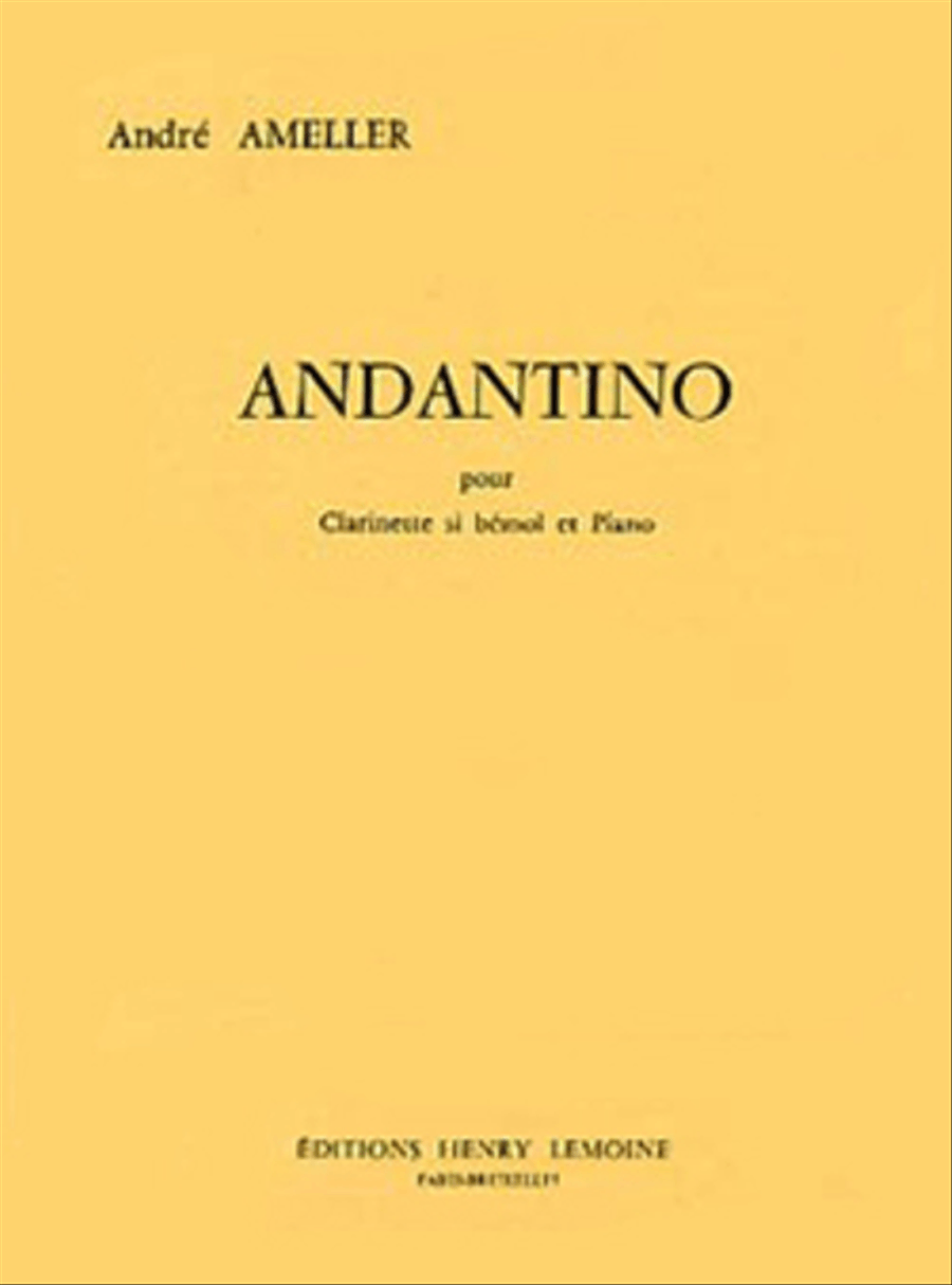 Andantino Clarinet Solo scores gallery preview page 1