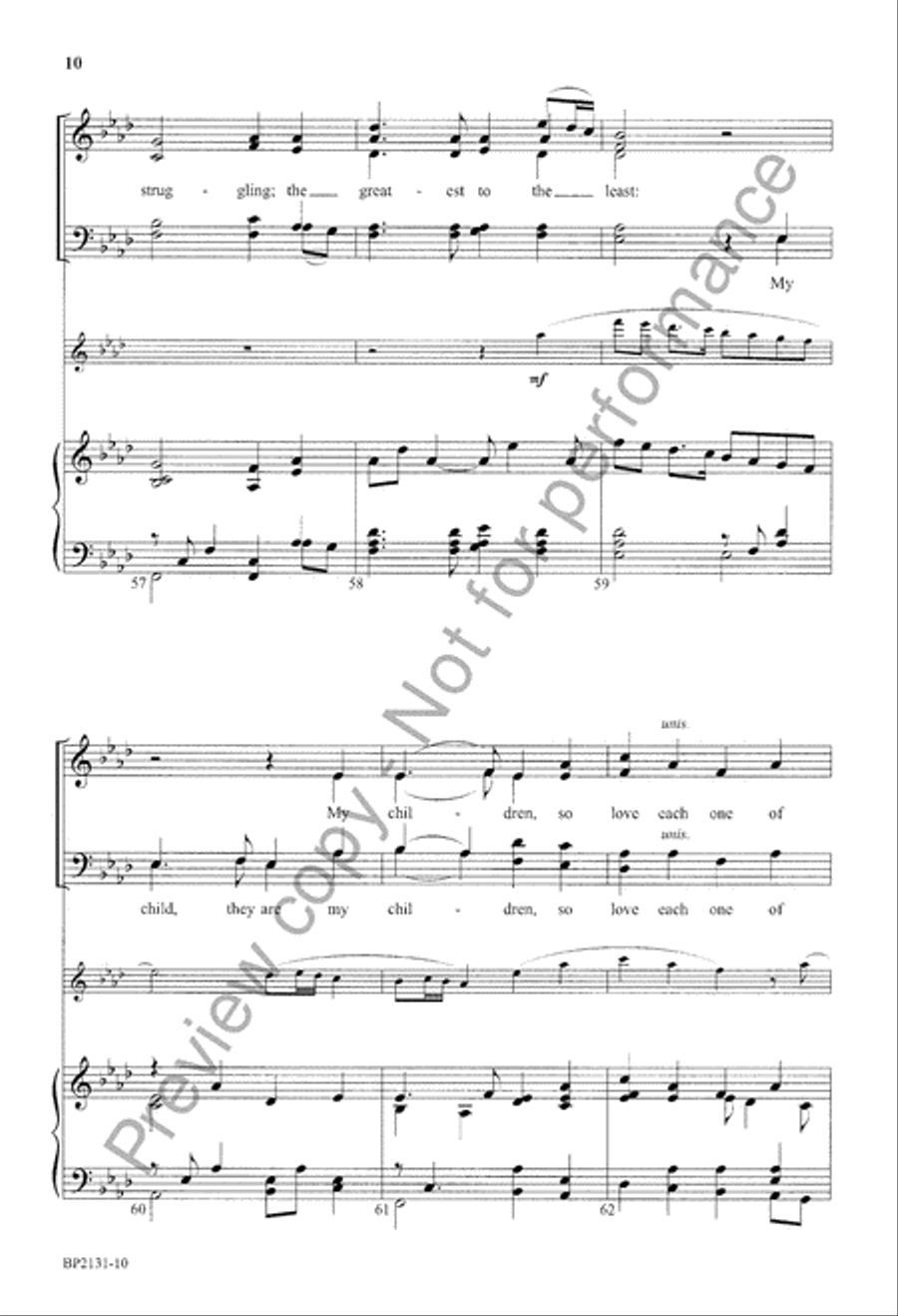 Be My Church 4-Part scores gallery preview page 11