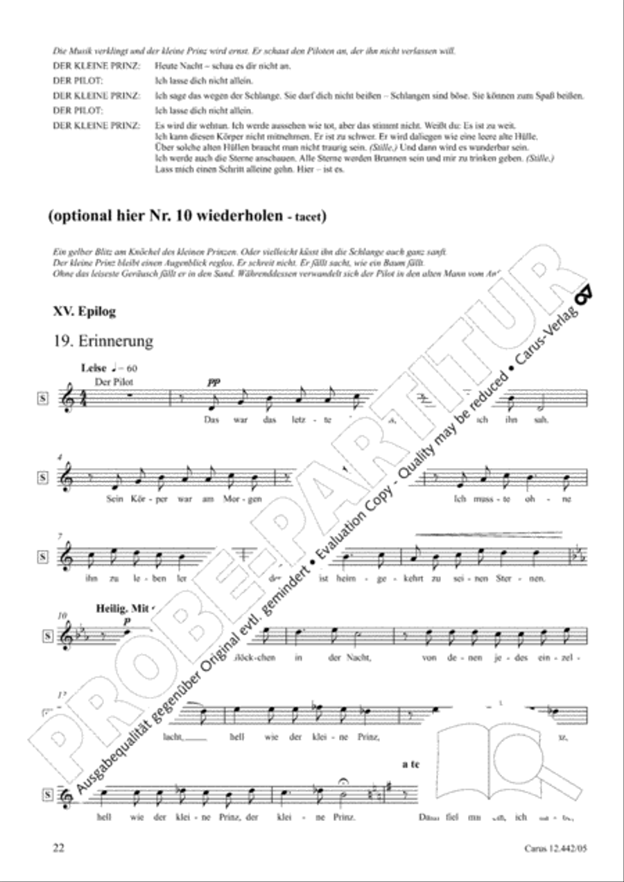 Der kleine Prinz 3-Part scores gallery preview page 23