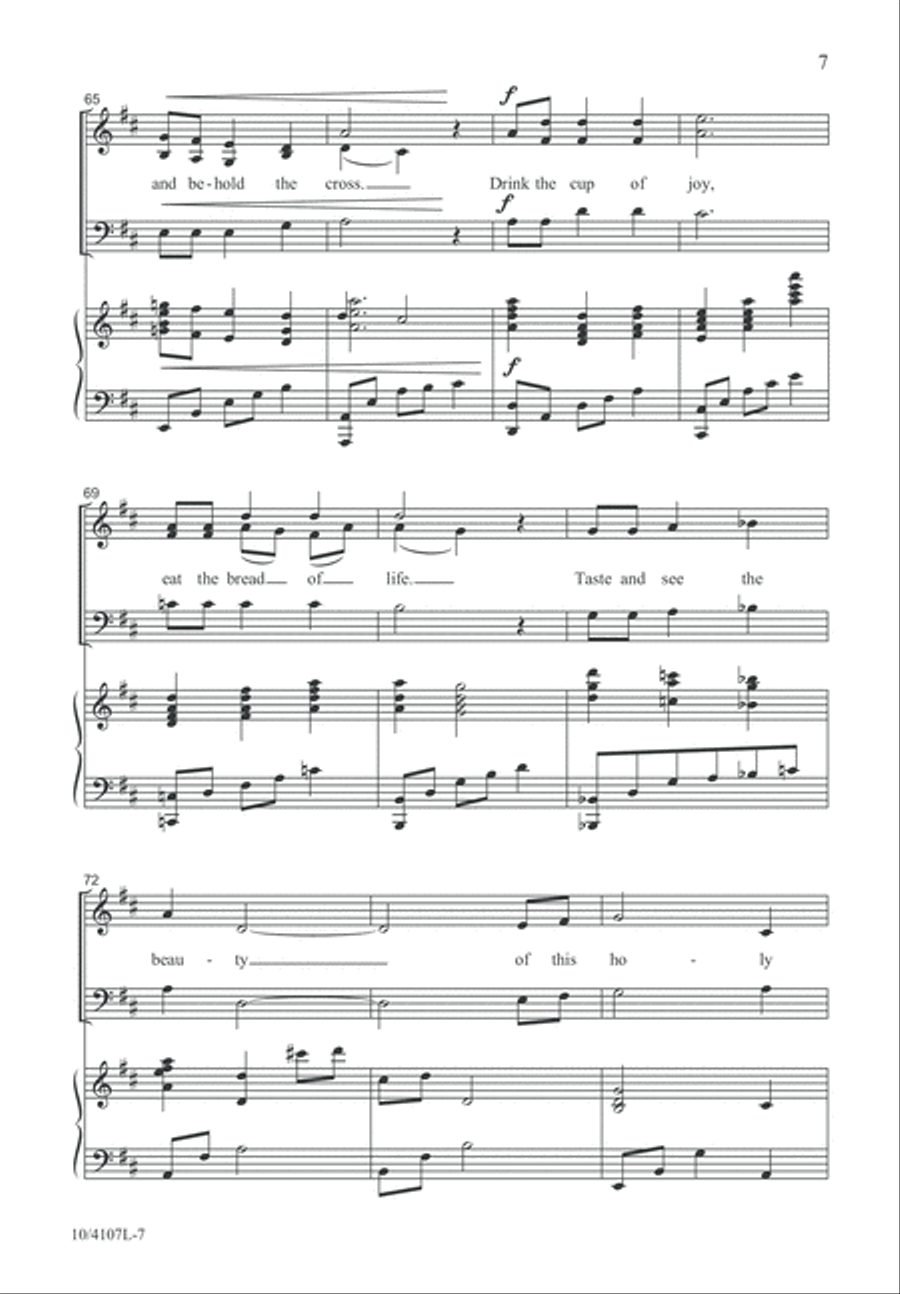 Christmas Communion Song 3-Part scores gallery preview page 7