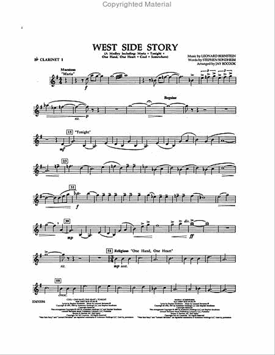 West Side Story (Medley) West Side Story (Medley) Concert Band scores gallery preview page 7