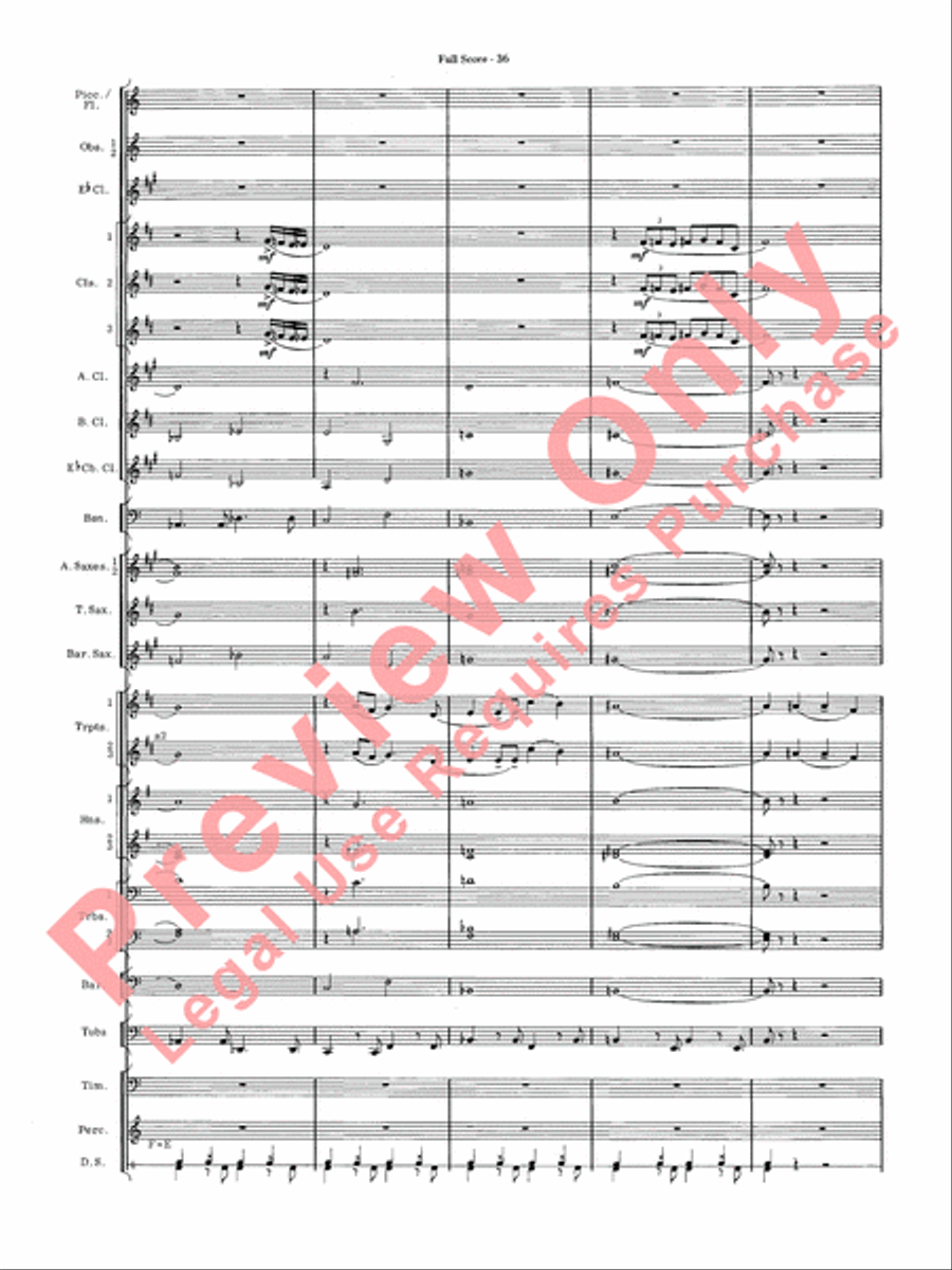 James Bond Suite Concert Band scores gallery preview page 38
