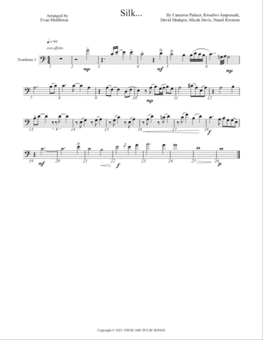 Silk... Brass Ensemble scores gallery preview page 2