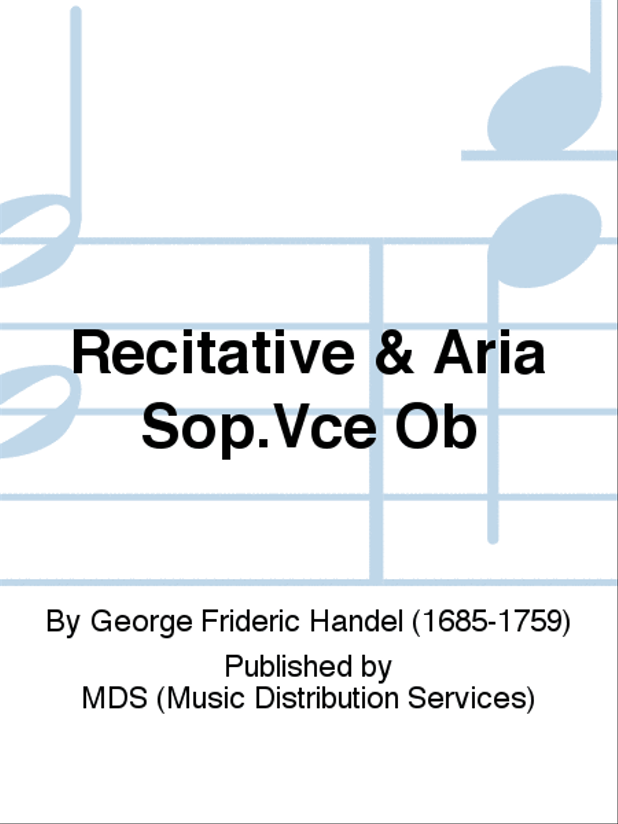 RECITATIVE & ARIA Sop.Vce Ob Oboe scores gallery preview page 1