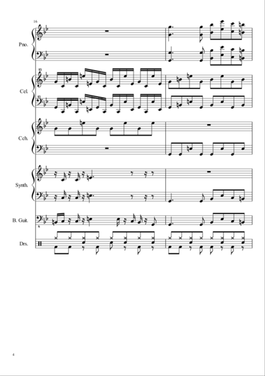 Blank Small Ensemble scores gallery preview page 4