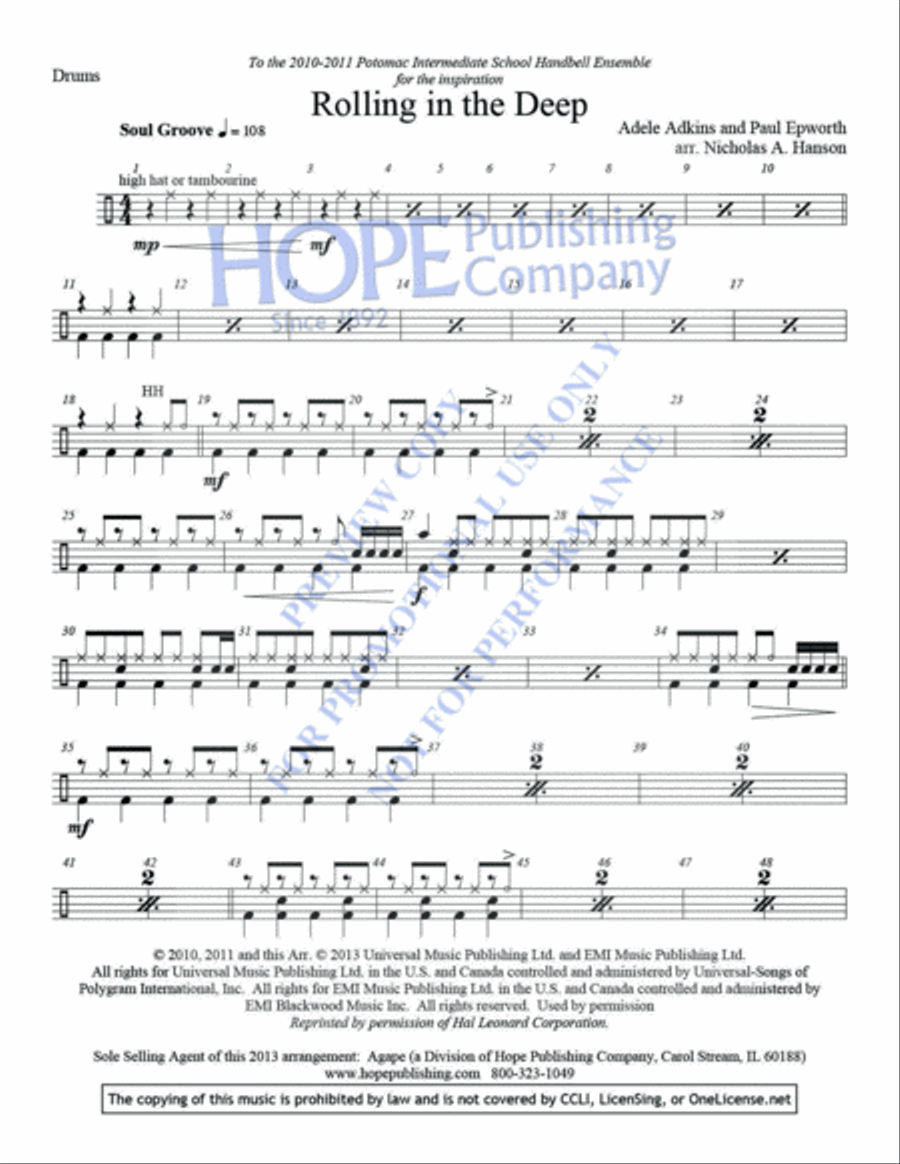 Rolling in the Deep 2-Octaves scores gallery preview page 11