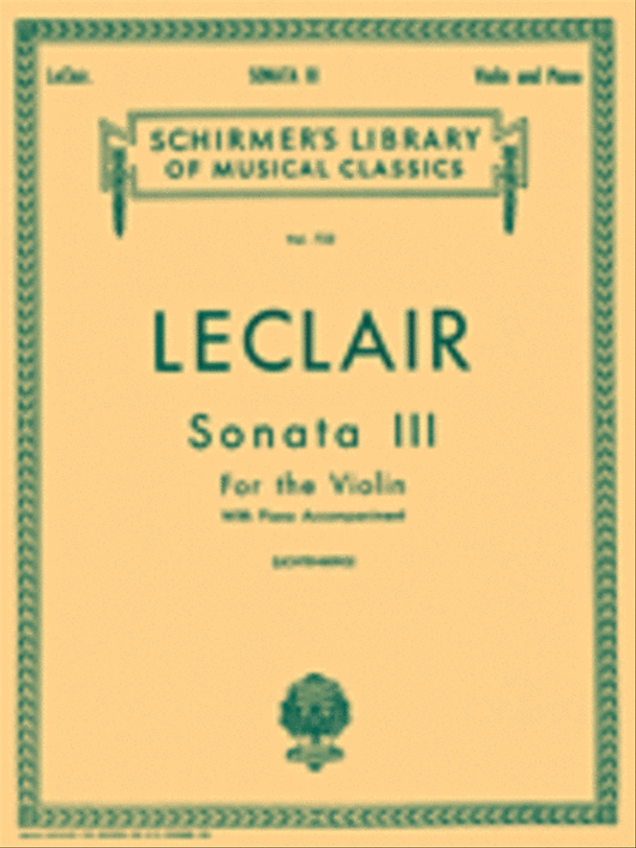 Sonata No. 3 in D Violin Solo scores gallery preview page 1
