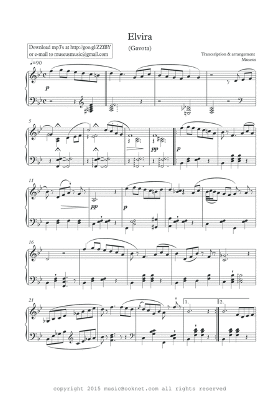 Masterpieces for solo piano Best of E.Murillo Piano Solo scores gallery preview page 5