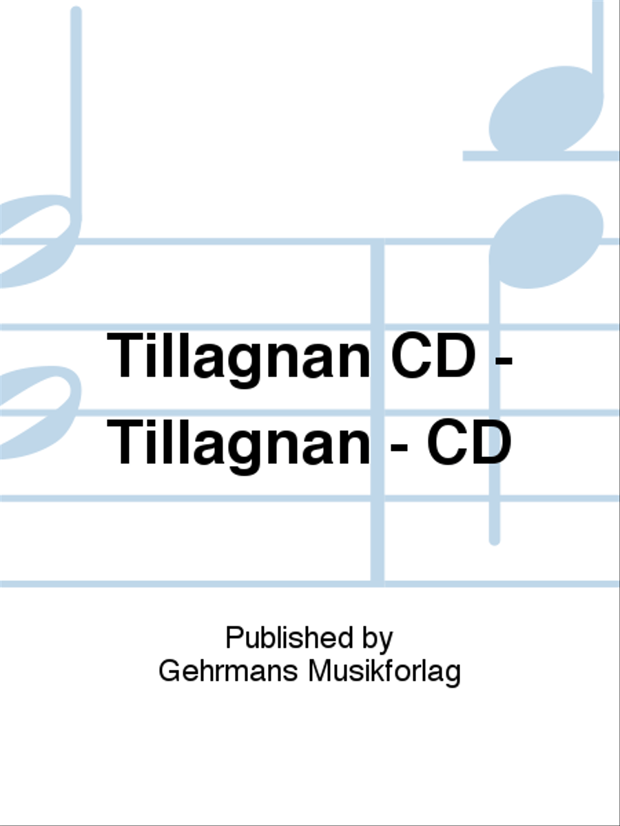 Tillagnan CD - Tillagnan - CD Voice scores gallery preview page 1