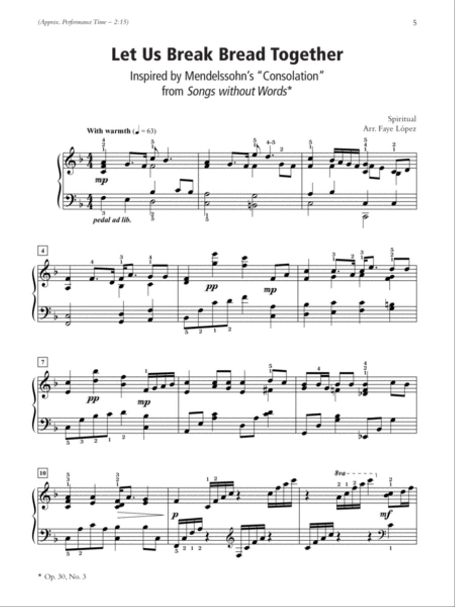A Romantic-Style Service Piano Solo scores gallery preview page 2