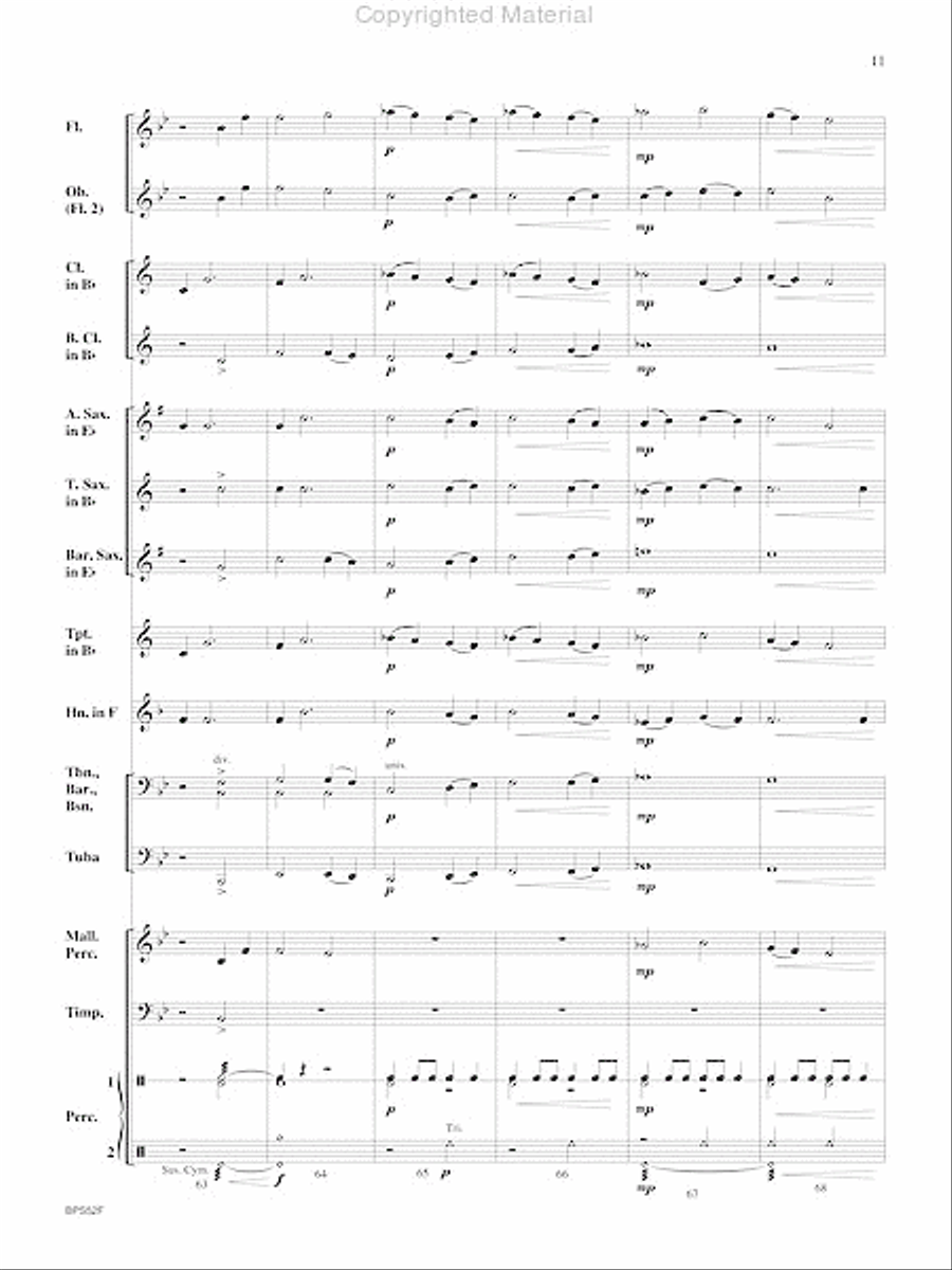 Redhawk Concert Band scores gallery preview page 12