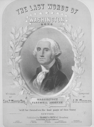 The Last Words of Washington. Song