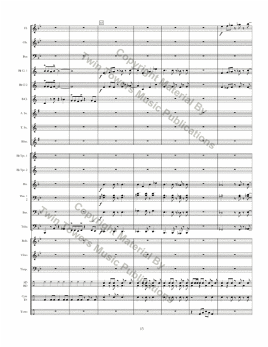 Ritmo Della Terra Concert Band scores gallery preview page 13