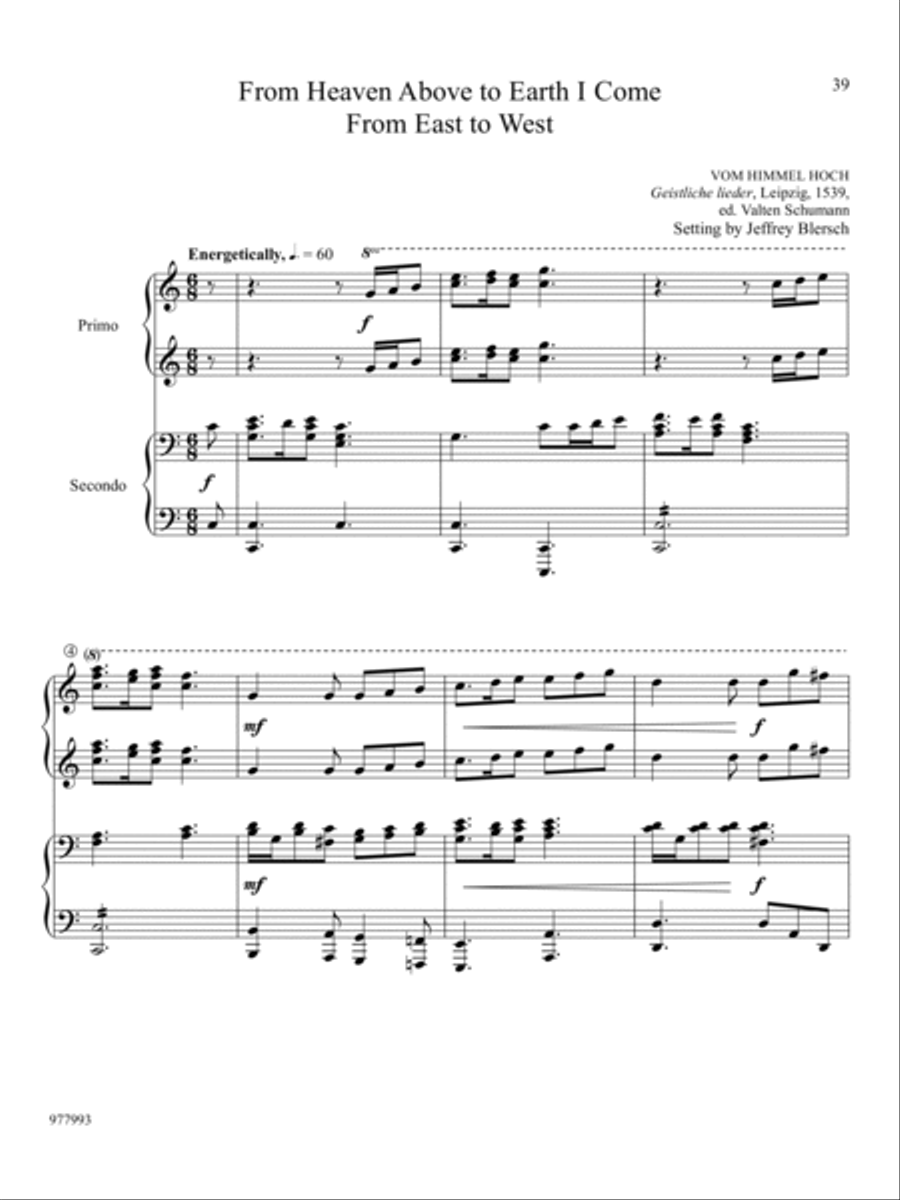 Piano Duets for Christmas Piano Solo scores gallery preview page 6
