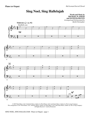 Sing Noel, Sing Hallelujah - Piano or Organ