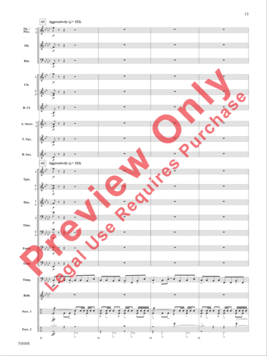 Sentinel Concert Band scores gallery preview page 16