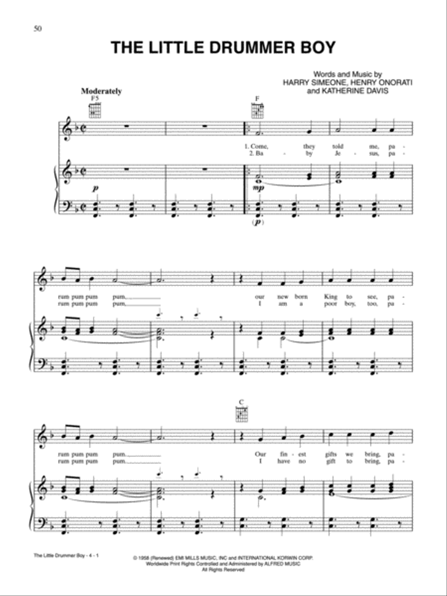 Top-Requested Christmas Sheet Music Piano, Vocal, Guitar scores gallery preview page 3