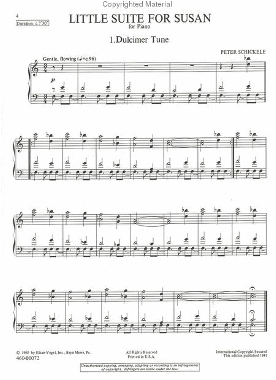 Little Suite for Susan Chamber Music scores gallery preview page 2