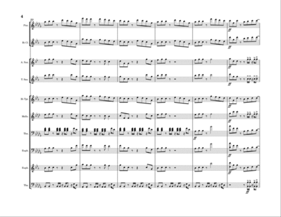 Heartless Marching Band scores gallery preview page 4