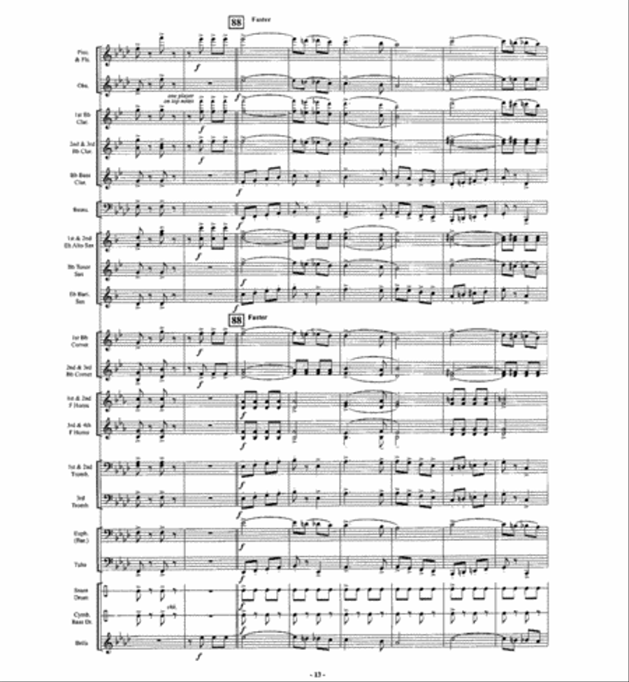 The Big Cage The Big Cage Concert Band scores gallery preview page 12