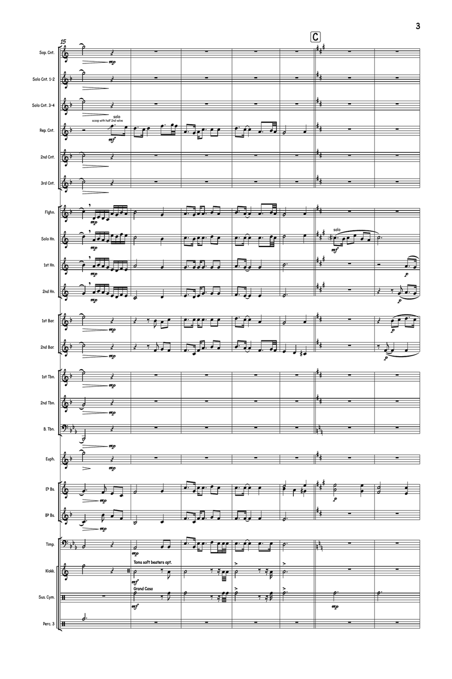Stoick's Ship Brass Band scores gallery preview page 3
