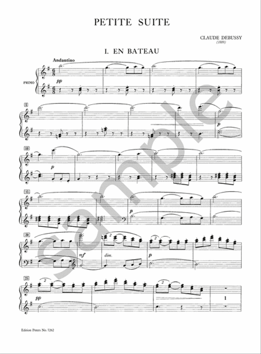 Petite Suite for Piano Duet Piano Duet scores gallery preview page 4