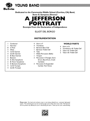 A Jefferson Portrait: Score