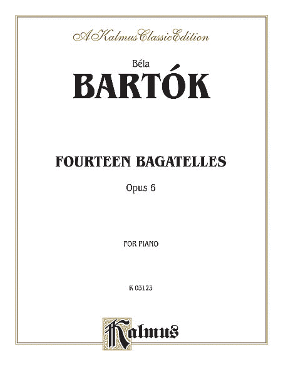 14 Bagatelles, Op. 6 Piano Solo scores gallery preview page 1