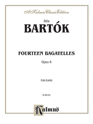 Book cover for 14 Bagatelles, Op. 6