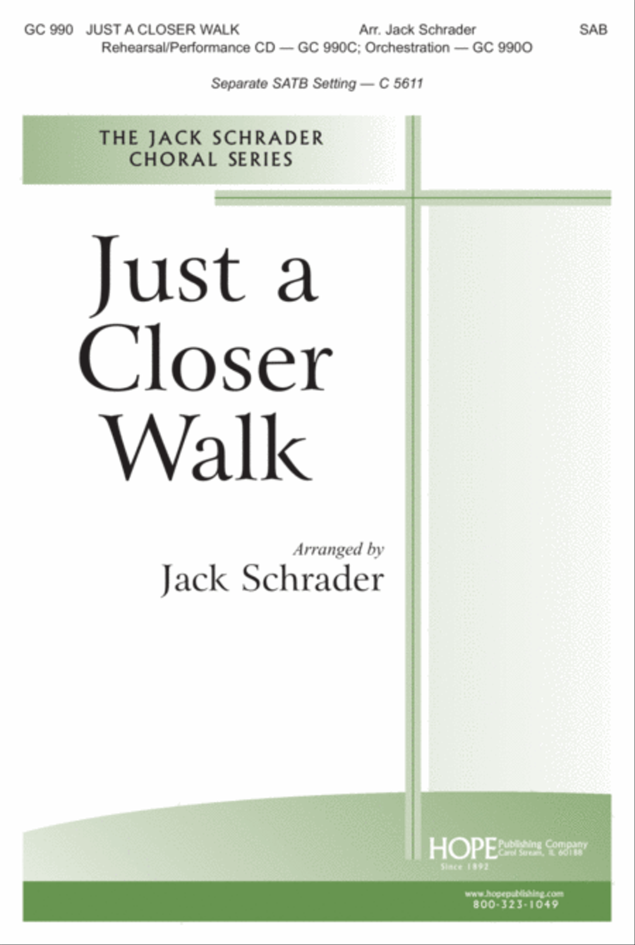 Just a Closer Walk SSA scores gallery preview page 2