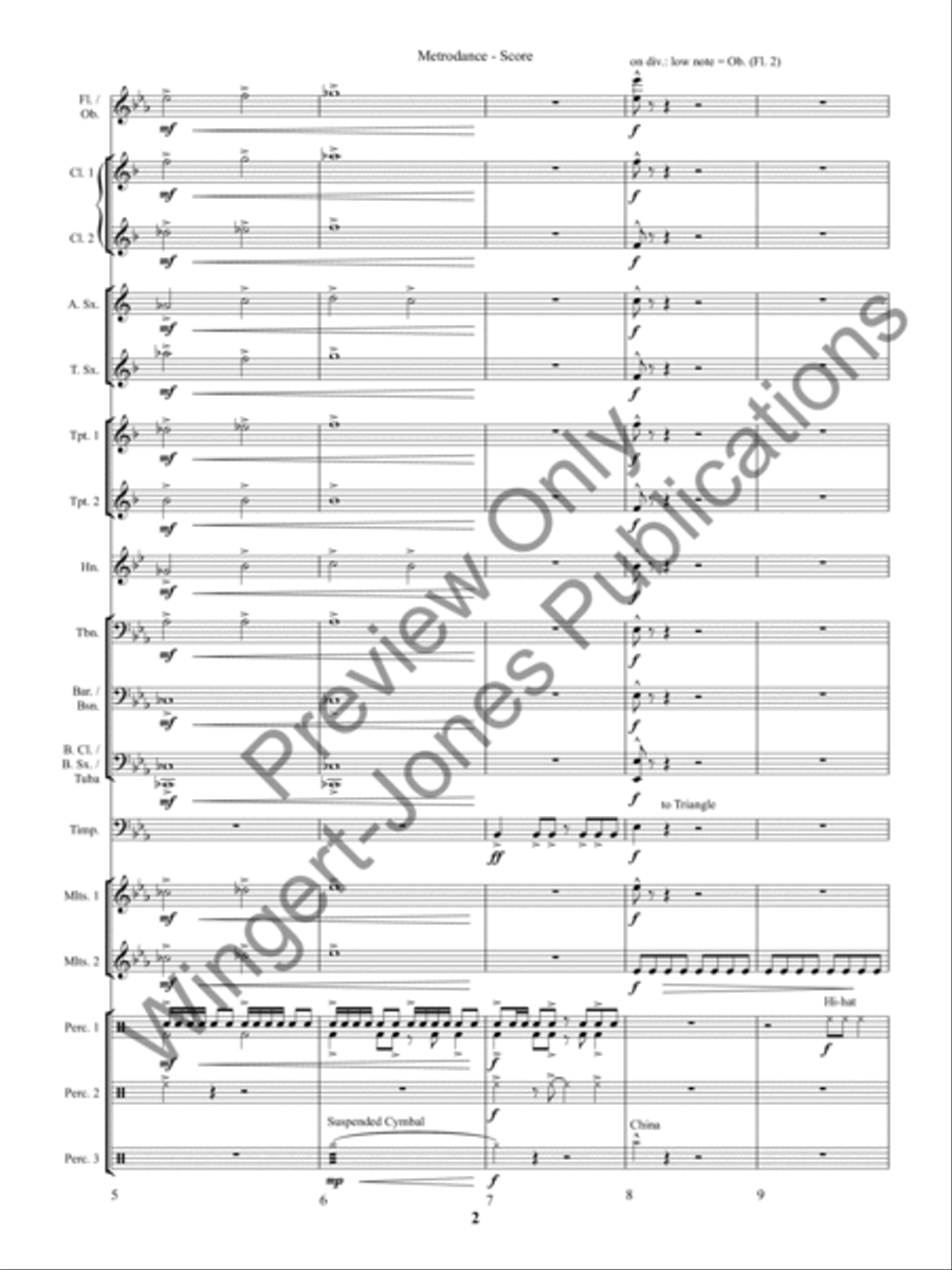 Pacifica Concert Band scores gallery preview page 5