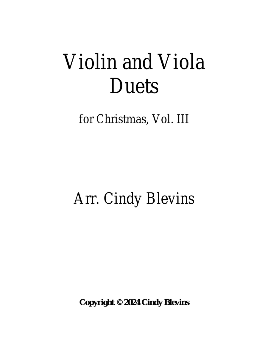 Violin and Viola for Christmas, Vol. III (12 Arrangements) String Duet scores gallery preview page 5