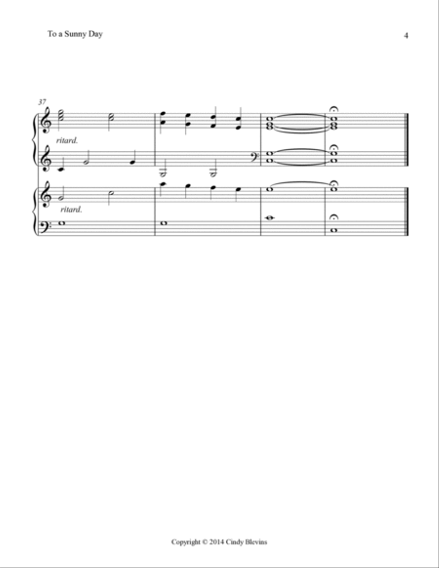 To a Sunny Day, Lap Harp Duet Lap Harp scores gallery preview page 5