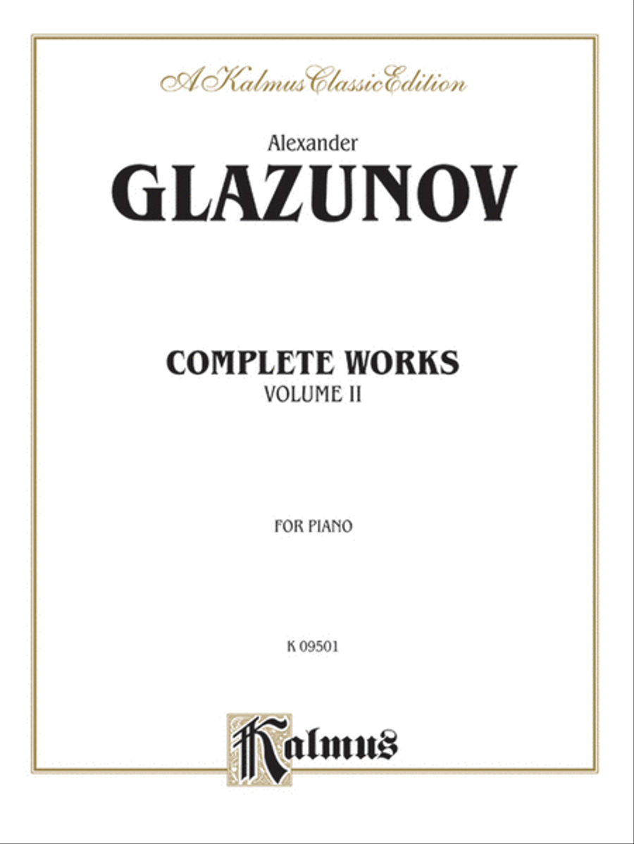 Complete Works, Volume 2 Piano Solo scores gallery preview page 1