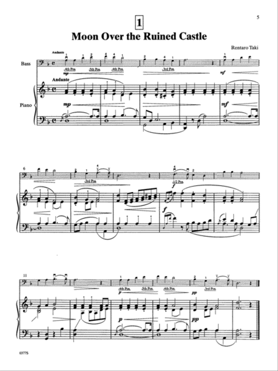 Suzuki Bass School, Volume 3 String Methods scores gallery preview page 4