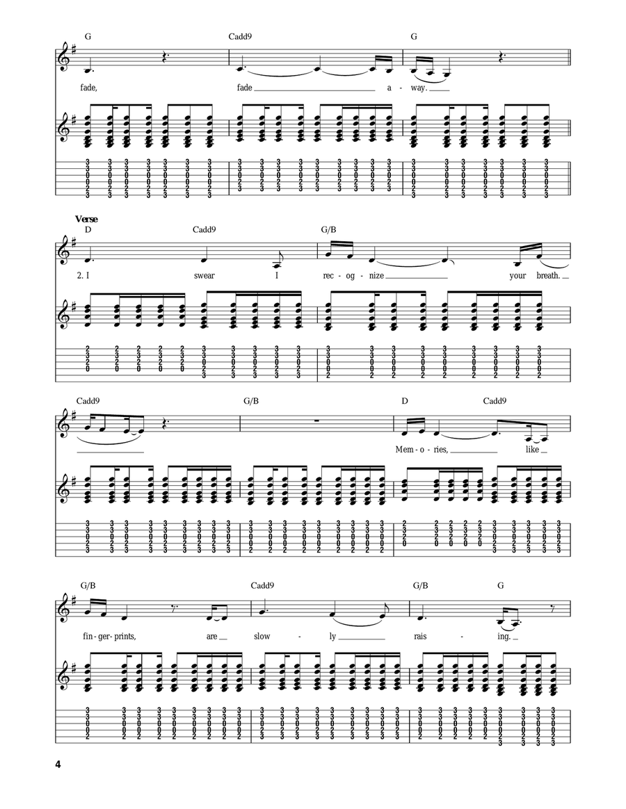 Elderly Woman Behind The Counter In A Small Town Acoustic Guitar scores gallery preview page 4