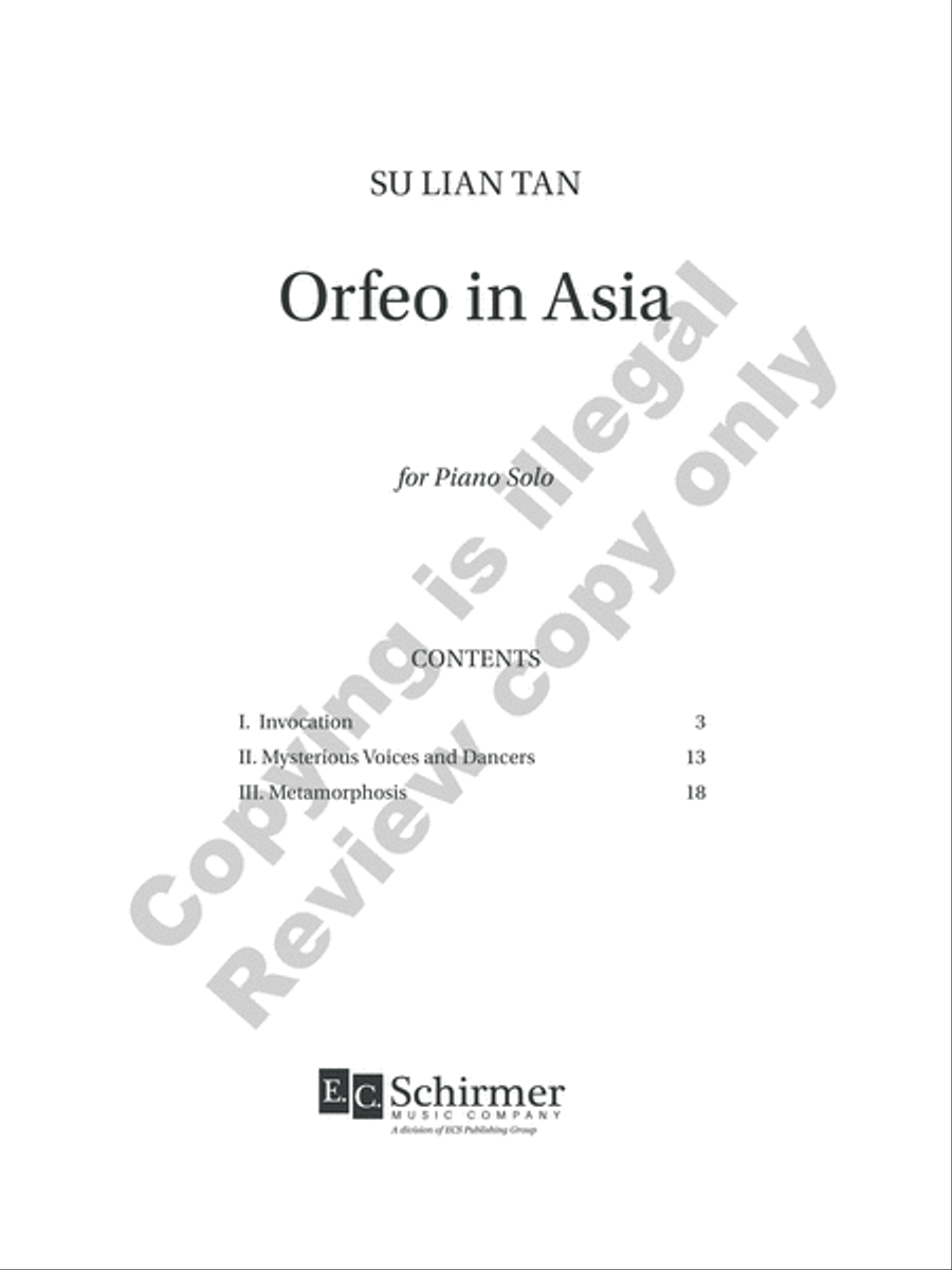 Orfeo in Asia Piano Solo scores gallery preview page 3